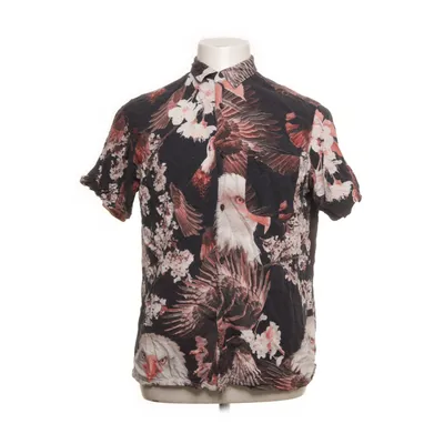 Kortærmet skjorte (Sort, Flerfarvet) fra Vailent Viscose