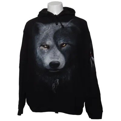 Sweat à capuche (Noir, Multicolore) de Spiral Coton