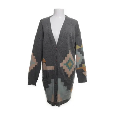 Cardigan (Gray, Multicolored) from Oui Set Angora, Nylon, Wool