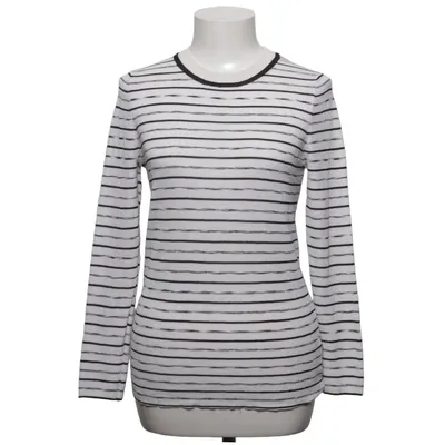 Strickpullover (Weiß, Schwarz) von White + Warren Baumwolle, Polyester, Viskose