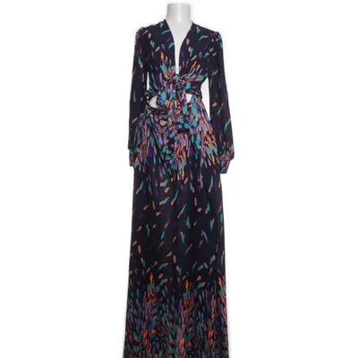 Maxi jurk (Blauw, Meerkleurig) van Fashion Nova Polyester