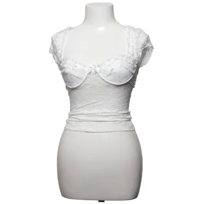 Crop top (Wit) van Tiger Mist Elastaan, Polyamide, Polyester