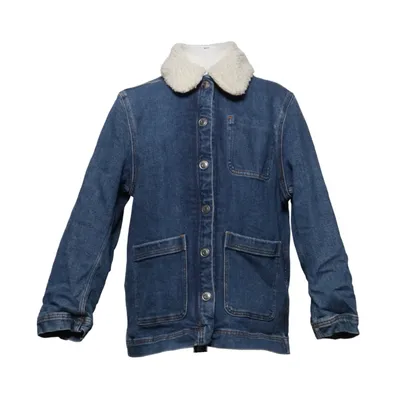 Fodrad jeansjacka (Blå, Beige) från Arket Polyester