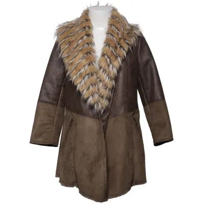 Shearlingjakke (Brun) fra River Island Akryl, Polyester