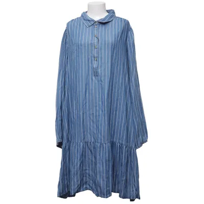 Jeansklänning (Blå, Vit) från Zizzi Lyocell