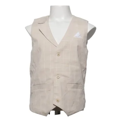 Suit vest (Beige) from Lolanta Cotton, Polyester