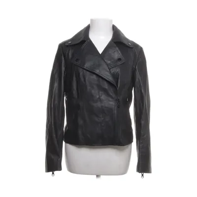 Bikerjack (Zwart) van Uterqüe Leer, Viscose