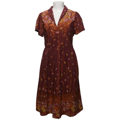 Kjole (Brun, Flerfarvet) fra ModCloth Polyester