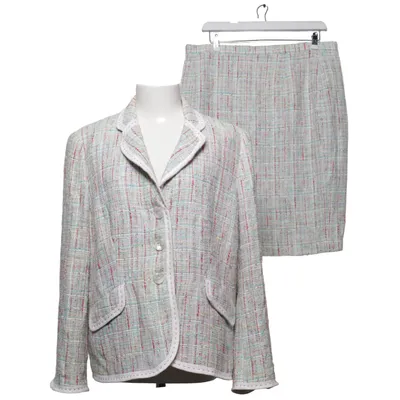 Tailleur jupe (Blanc, Multicolore) de Barbara Kessels Coton, Polyamide, Viscose, Laine