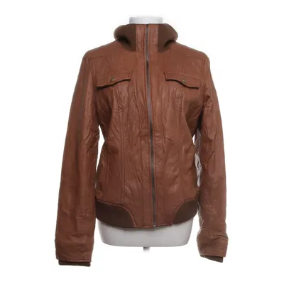 Läderjacka (Brun) från JSFN Skinn, Polyester