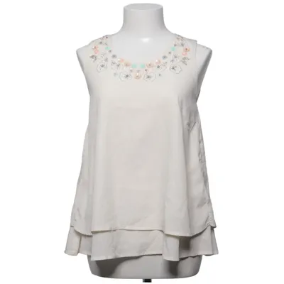 Top (Beige, Multicolored) from Uttam Boutique Polyester