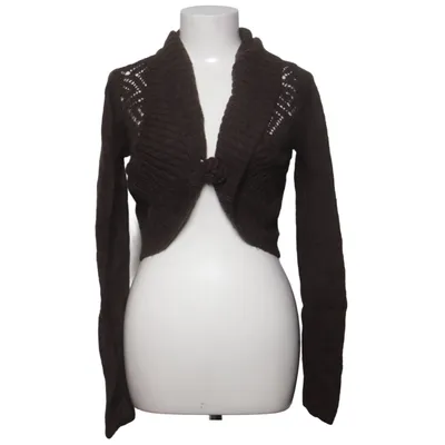 Cardigan (Brown) from Jolie Femme Acrylic, Mohair, Polyamide