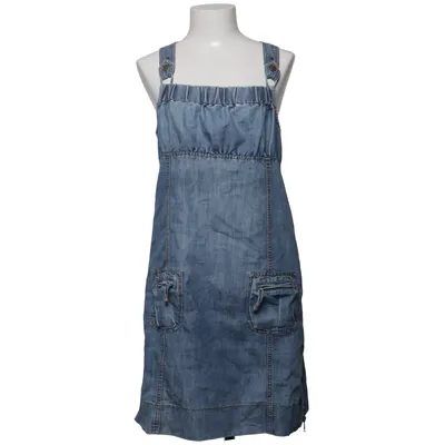 Dungaree dress (Blue) from Camel Cotton, Polyester
