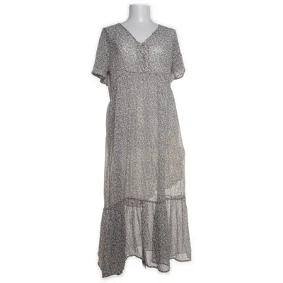 Maxi jurk (Grijs, Blauw, Meerkleurig) van Vertbaudet Polyester, Katoen