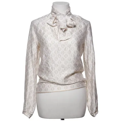 Blouse lavallière (Beige, Multicolore) de Busnel Soie