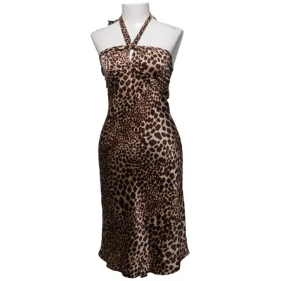 Robe dos-nu (Marron, Beige) de Laundry by Shelli Segal Polyester, Soie