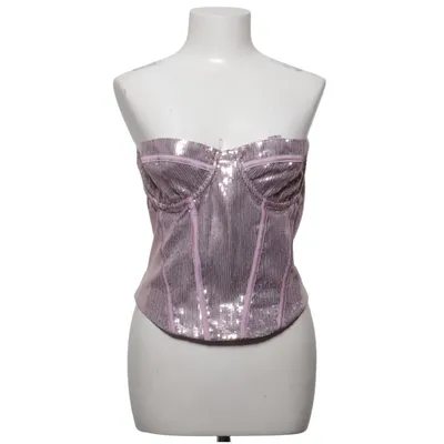 Tube top (Roze) van Mistress Rocks Elastaan, Polyester