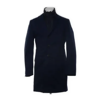 Coat (Blue) from Hugo Boss Acetate, Cotton, Polyurethane, Viscose
