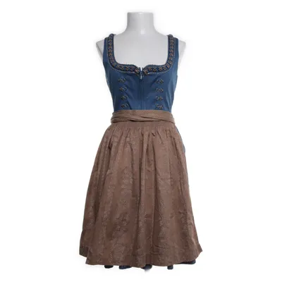 Dirndl (Blauw, Meerkleurig) van Moser Katoen