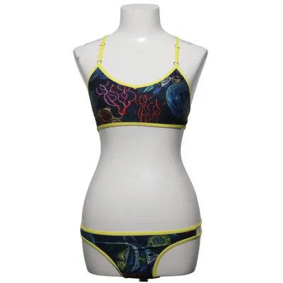 Bikini (Noir, Jaune, Multicolore) de Power Woman Élasthane, Polyester
