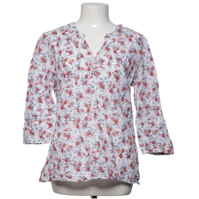 Blus (Vit, Flerfärgad) från Jodhpur Bomull