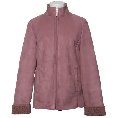 Shearlingjacka (Rosa, Brun) från Debenhams Akryl, Mockaimitation, Polyester