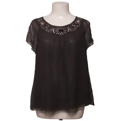 Top (Zwart) van Hallhuber Trend Polyester, Zijde