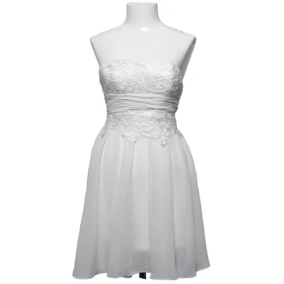Cocktailjurk (Wit) van Oneness Polyester