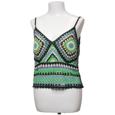 Crop top (Green, Black, Multicolored) from Love + Harmony Cotton, Polyester
