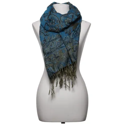 Halsduk (Blå, Brun, Svart) från Pashmina Silke
