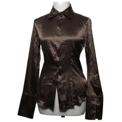 Shirt (Bruin) van Patrizia Pepe Elastaan, Zijde