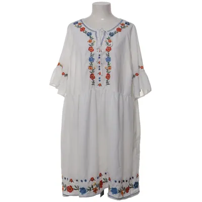 Jurk (Wit, Meerkleurig) van Shein Curve Polyester
