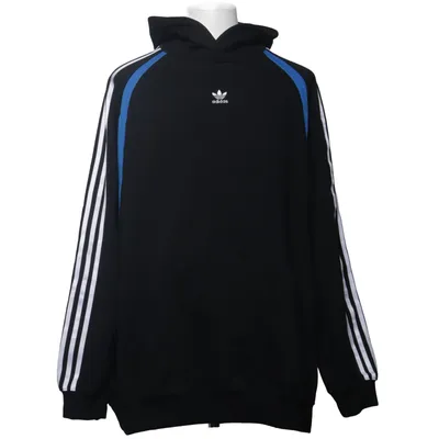 Huvtröja (Svart, Blå) från Adidas Bomull, Elastan