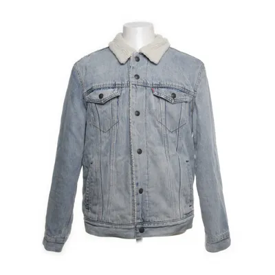 Gevoerde spijkerjas (Blauw) van Levi Strauss & Co Katoen, Imitatiebont