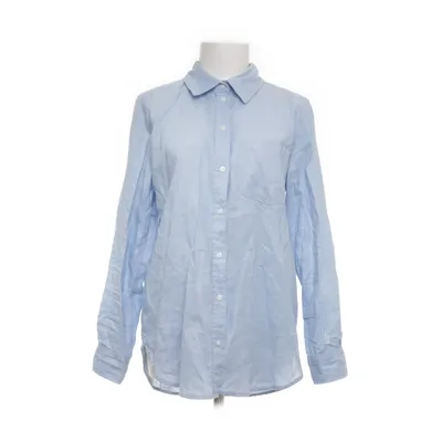 Shirt (Blauw) van H&M Premium Quality Katoen, Linnen