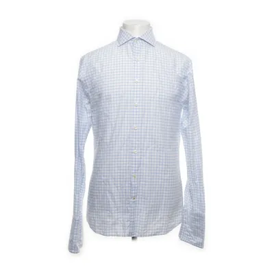 Chemise (Blanc, Bleu) de The Shirt Factory Coton