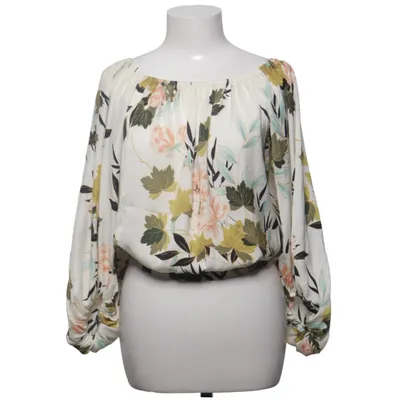 Blouse (Wit, Meerkleurig) van Zara Accessories Elastaan, Polyester