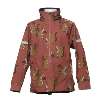 Softshell jacket (Bruin, Meerkleurig) van Fix by Lindex Elastaan, Polyester, Polyurethaan