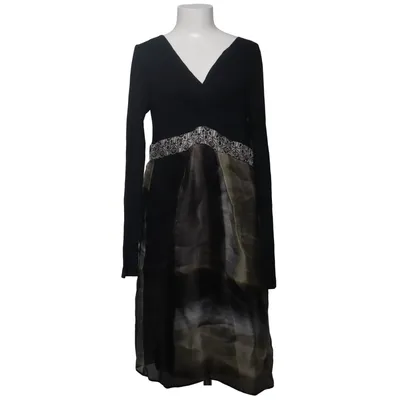Dress (Black, Multicolored) from Marella Acetate, Elastane, Silk, Viscose