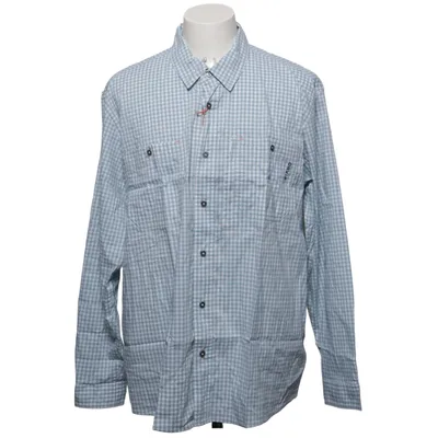 Chemise (Bleu, Blanc) de Orvis Coton, Élasthane, Polyamide