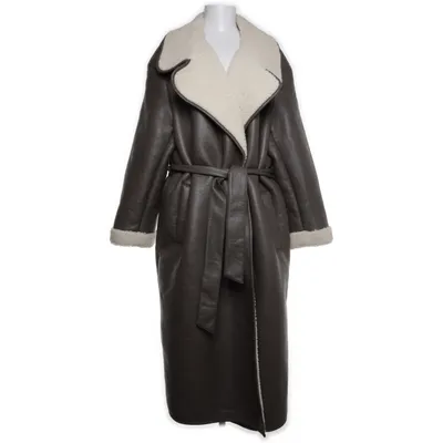 Winter coat (Gray) from ASOS Design Polyurethane, Polyester, Faux fur
