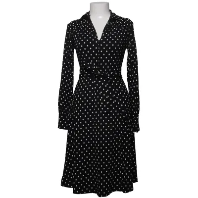 Wrap dress (Black, White) from Jumperfabriken Elastane, Viscose