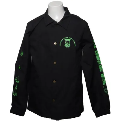 Coach jacket (Black, Green) from Independent Trading Company Polyamide