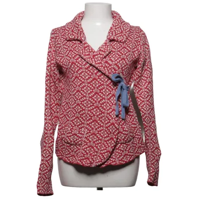 Wrap cardigan (Red, White) from Playback Cotton
