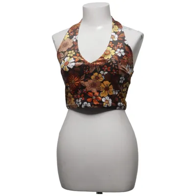 Haltertop (Bruin, Geel, Meerkleurig) van Urban Outfitters Elastaan, Polyester