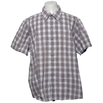 Chemise à manches courtes (Blanc, Marron) de Larusso