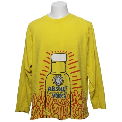 Langærmet t-shirt (Gul, Flerfarvet) fra Absolut Bomuld