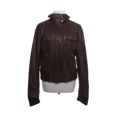 Leren jack (Bruin) van JSFN by Ellos Leer, Polyester