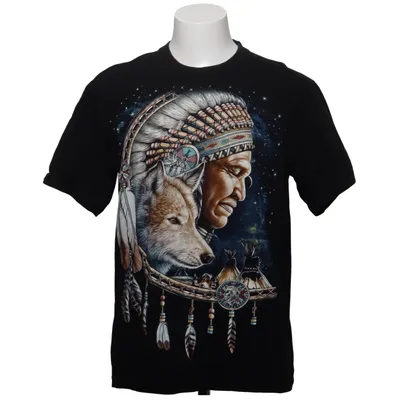 T-shirt (Noir, Multicolore) de Rock Eagle Coton