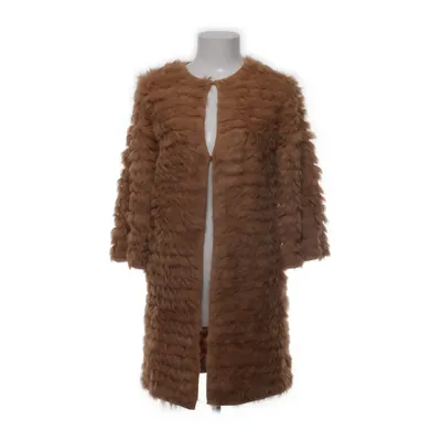 Pelsfrakke (Beige) fra Caroline Biss Akryl, Kaninpels, Uld